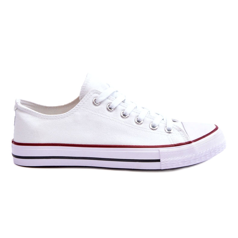 Baskets classiques Blanc des femmes basses blanche