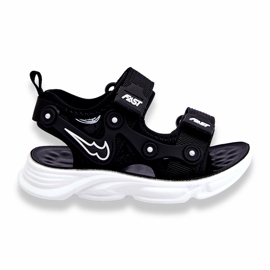 Tobias Garçons Sandales Velcro Noir Et Blanc