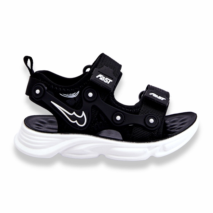 Tobias Garçons Sandales Velcro Noir Et Blanc le noir