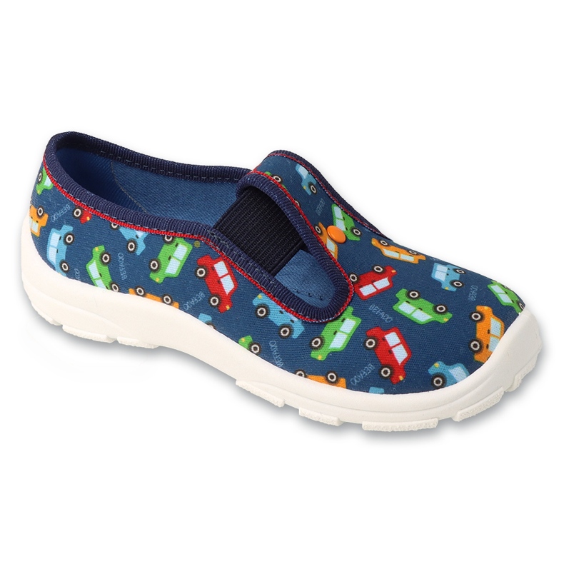 Slippers de Befado Boys 975x194 Motif de voiture bleu Slippers de Befado Boys 975x194 Motif de voiture bleu