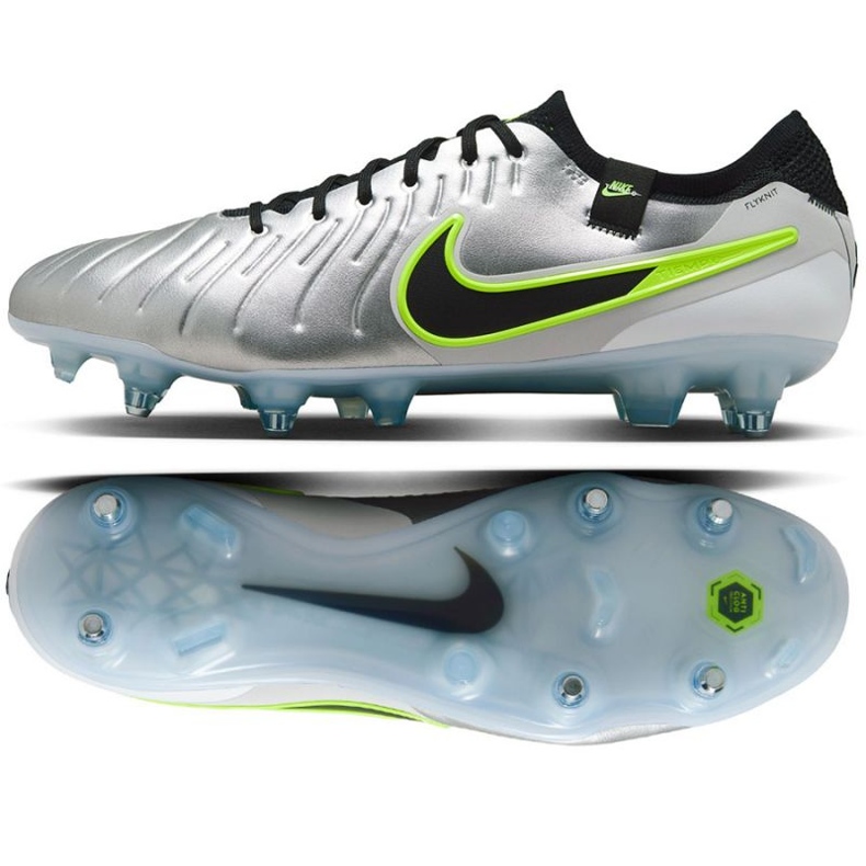 Nike Tiempo Legend 10 Elite Sg-Pro AC DV4329-001 Chaussures de football argent