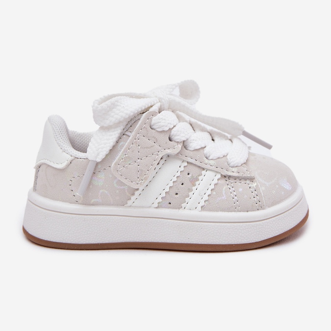 Sneakers Sports Chaussures pour le cœur des enfants blanche