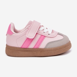 Baskets baskets Sports Chaussures Pink Velcro rose