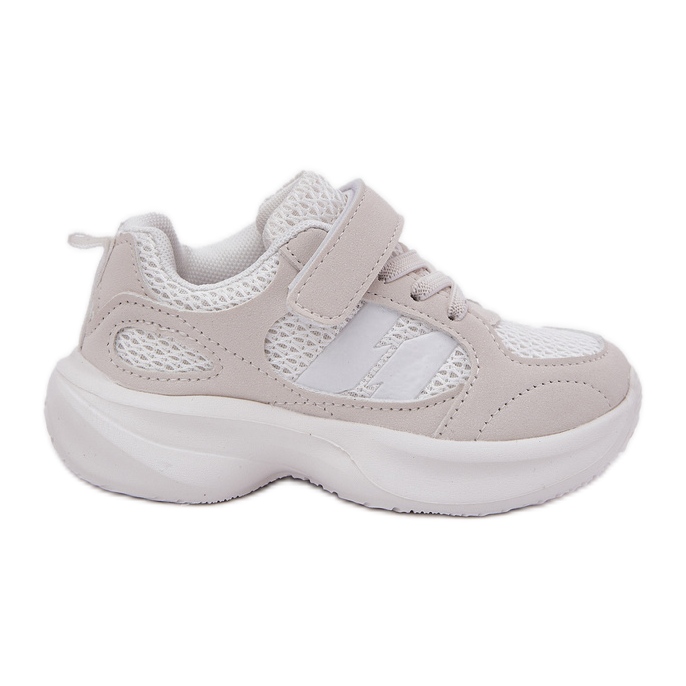 Baskets Sneakers Sneakers avec velcro blanche