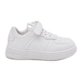 Chaussures de sport pour enfants avec blanc en cuir écologique