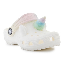 Crocs Classic Flip Flops Iam Rainbow Unicornctg 209701-0WV blanc