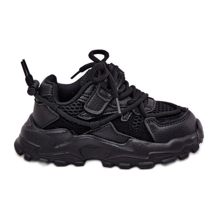 Sneakers pour enfants noirs chaussures de sport le noir