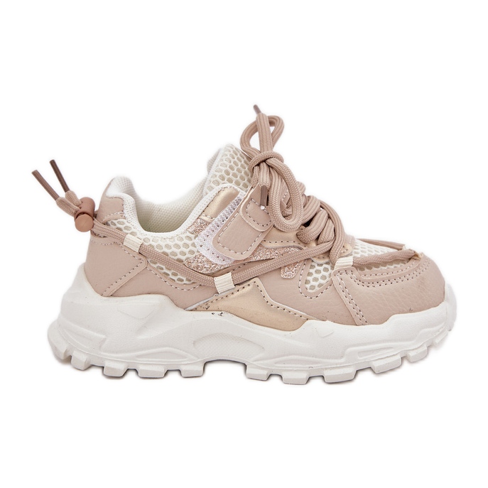 Sneakers pour enfants beige chaussures de sport