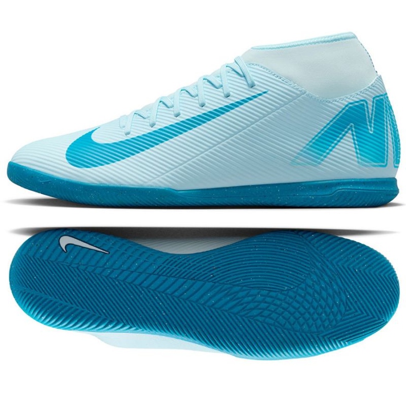 Nike Mercurial Superfly 10 Club IC FQ8315-400 Chaussures de football bleu Nike Mercurial Superfly 10 Club IC FQ8315-400 Chaussures de football bleu
