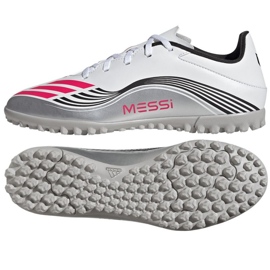 Adidas F50 Messi Club TF JP7445 Chaussures de football blanche