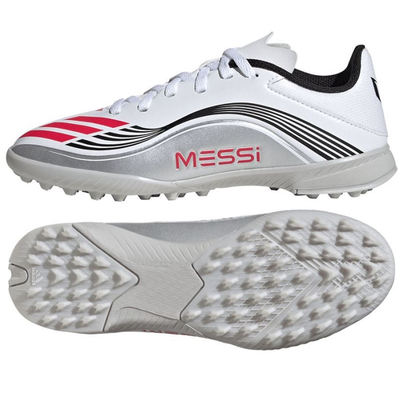 Adidas F50 Messi League JP7456 Chaussures de football blanche