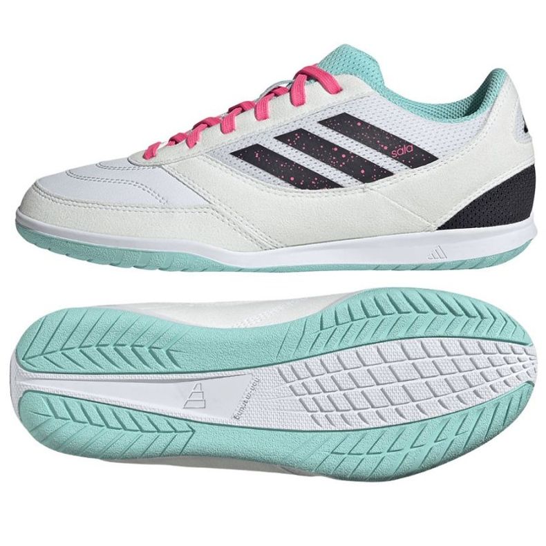 Adidas Top Sala Competition II JR5392 Chaussures de football blanche Adidas Top Sala Competition II JR5392 Chaussures de football blanche