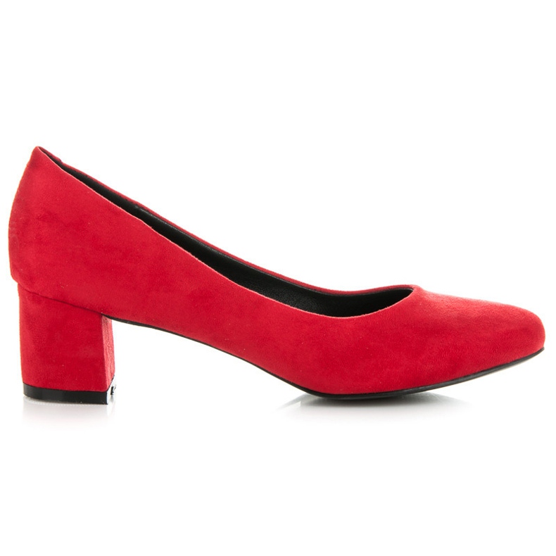 Vices New Collection Escarpins classiques en daim rouge