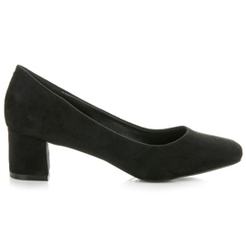 Vices New Collection Escarpins classiques en daim noir