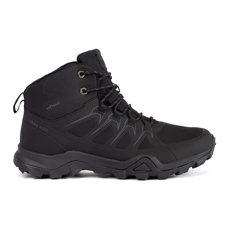 Vico Chaussures de trekking montantes noires pour hommes le noir