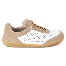 Olivier Femmes aux pieds nus baskets minimalistes 1769pol blanc perforé