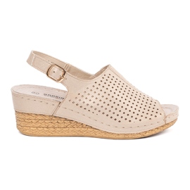 Goodin Sandales en or au coin d'or Goodin Sandales en or au coin d'or