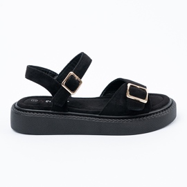 Seastar Sandales noires à boucle le noir