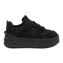 Baskets pour femmes avec dentelle noire Baskets pour femmes avec dentelle noire