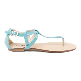 Sandales bleues de style bleu pour femmes