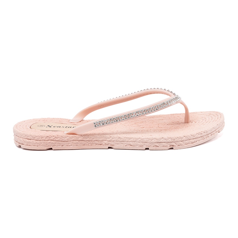 Seastar Flip rose clair -flops avec zircons Seastar Flip rose clair -flops avec zircons