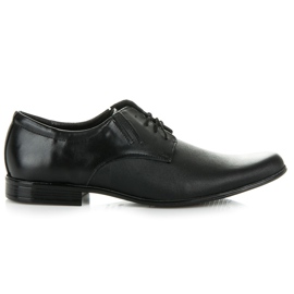 Lucca Chaussures en cuir nouées le noir