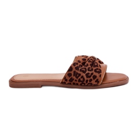 Les tongs pour femmes à thèmes avec un arc de chameau brun