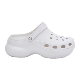 Slippers de mousse pour femmes sur une semelle massive Big Star RR274A119 Blanc