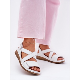 Sandales en cuir féminin Maciejka L6848-11 Blanc