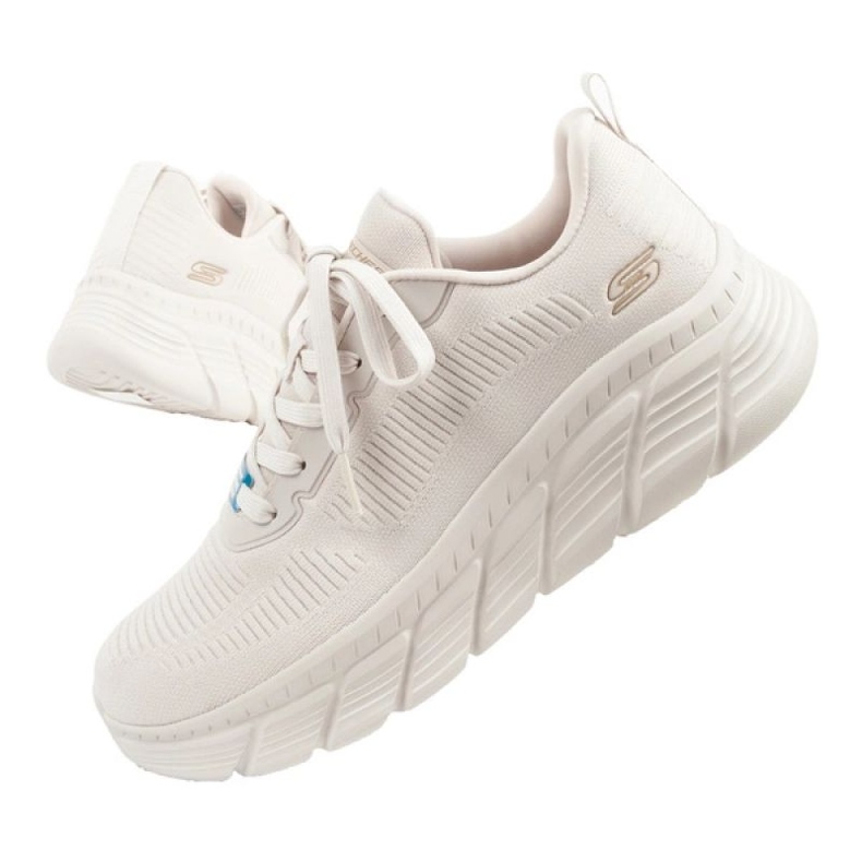 Skechers bobs b flex baskets 117385 / ofwt chaussures beige