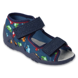 Befado Béfado Children's Slippers 350P056 Insert en cuir bleu
