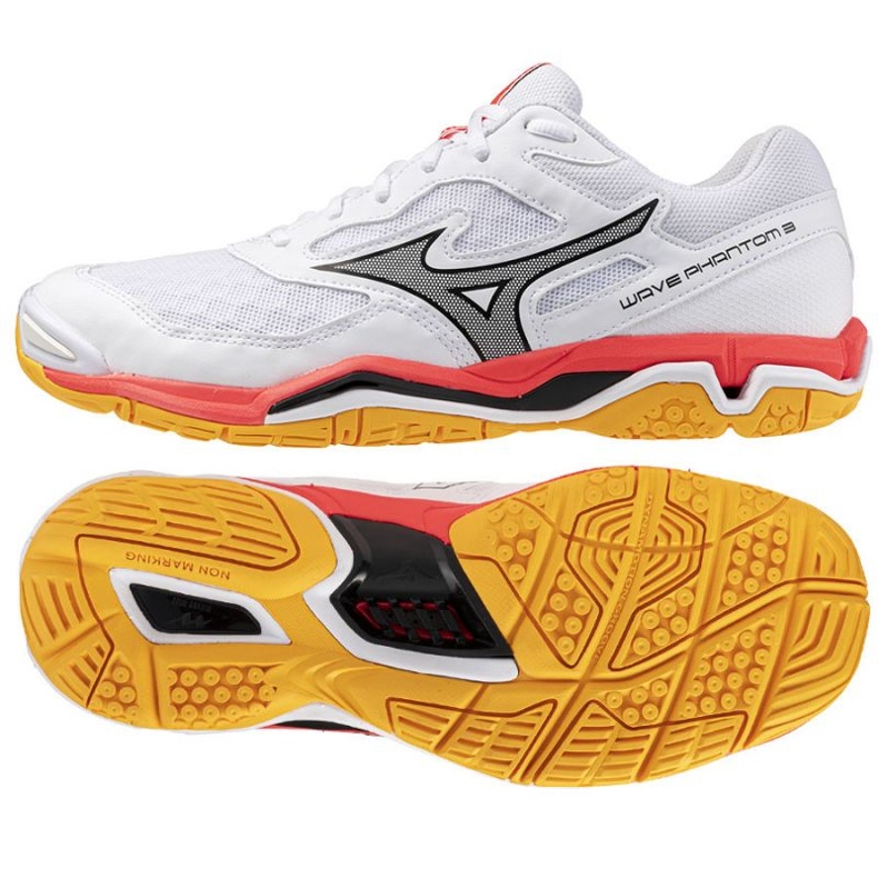 Mizuno Wave Phantom 3 X1GA226098 Chaussures de handball blanche