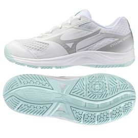 Mizuno Cyclone Speed ​​5 V1GC258045 Volleyball Chaussures blanche