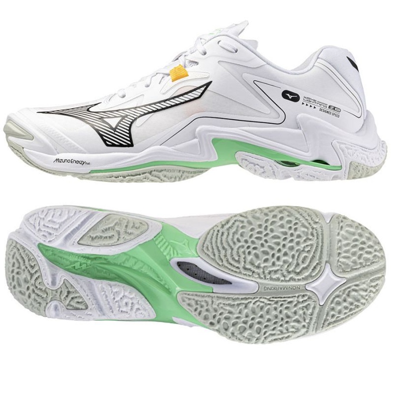 Mizuno Wave Lightning Z8 V1GA240016 Volleyball Chaussures blanche