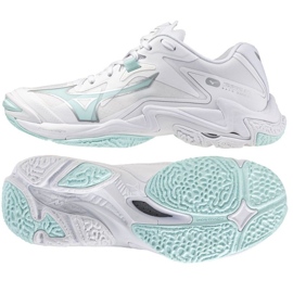 Mizuno Wave Lightning Z8 V1GC240045 Volleyball Chaussures blanc