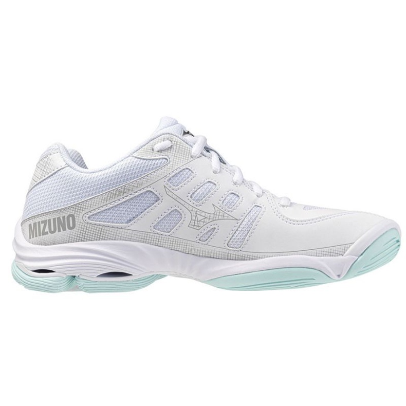 Voltage des vagues Mizuno 2 V1GC246045 Volleyball Chaussures blanche