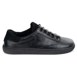 Sneakers pieds nus Maja Olivier pour femmes - chaussures en cuir noir