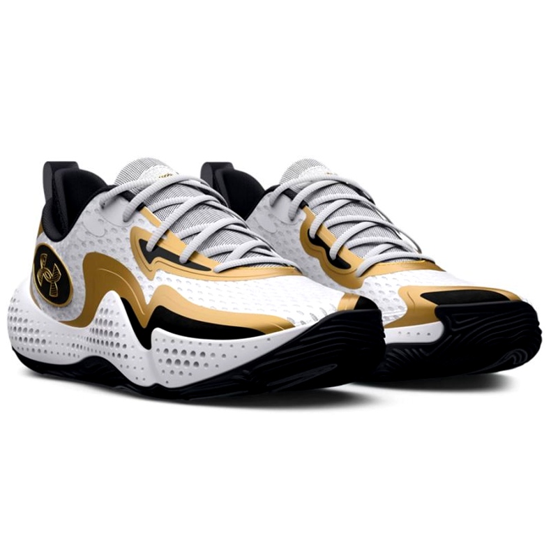 Chaussures de basket-ball Under Armour Spawn 5 3026285 101 blanche Chaussures de basket-ball Under Armour Spawn 5 3026285 101 blanche