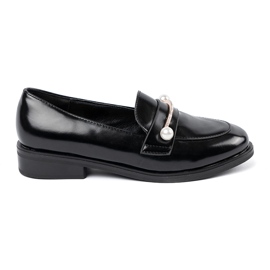 Seastar Mocassins vernies noirs avec perles