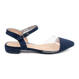Goodin Sandales bleu marine avec des doigts couverts