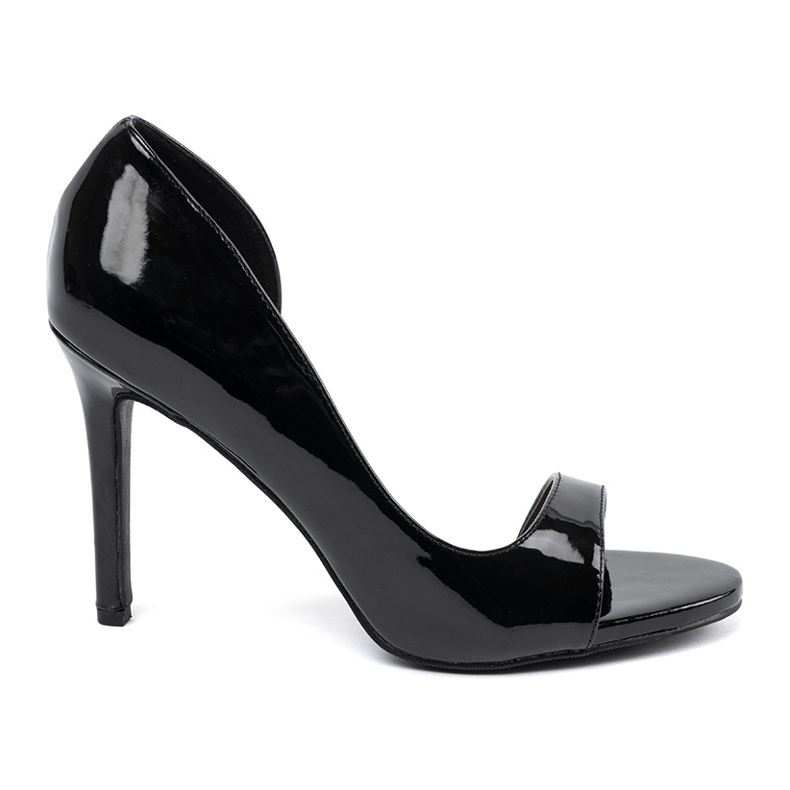 Goodin Pompes peintes avec doigts nus doigts noirs le noir