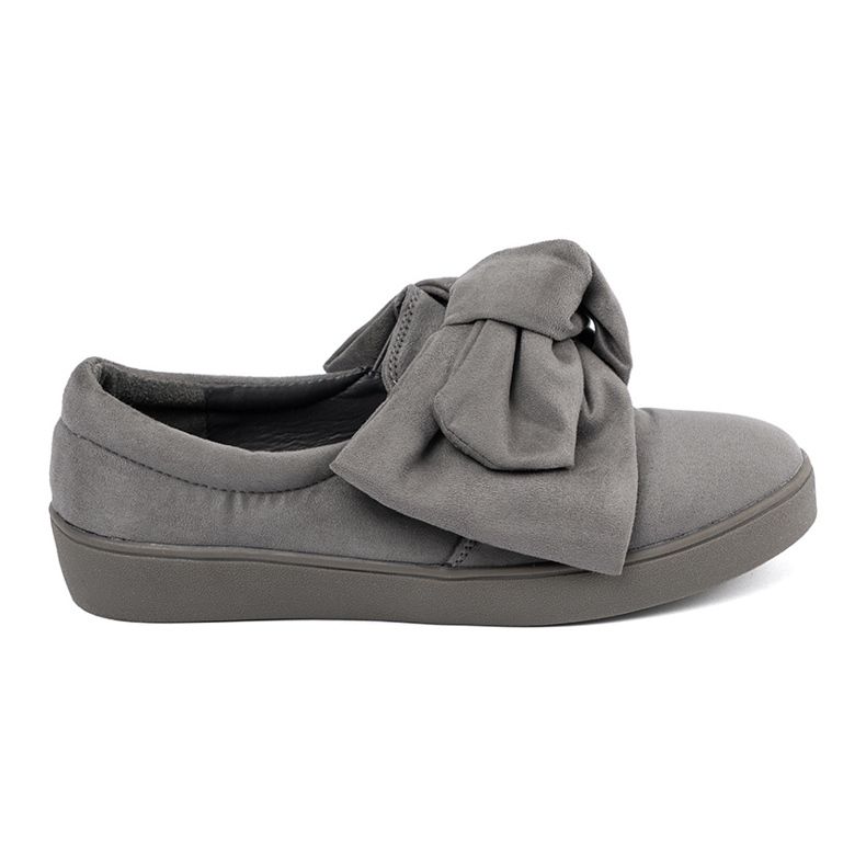 Seastar Gray Slip -in Sneakers avec un arc gris