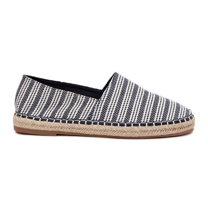 Espadrilles masculines avec bleu marine tresse Espadrilles masculines avec bleu marine tresse