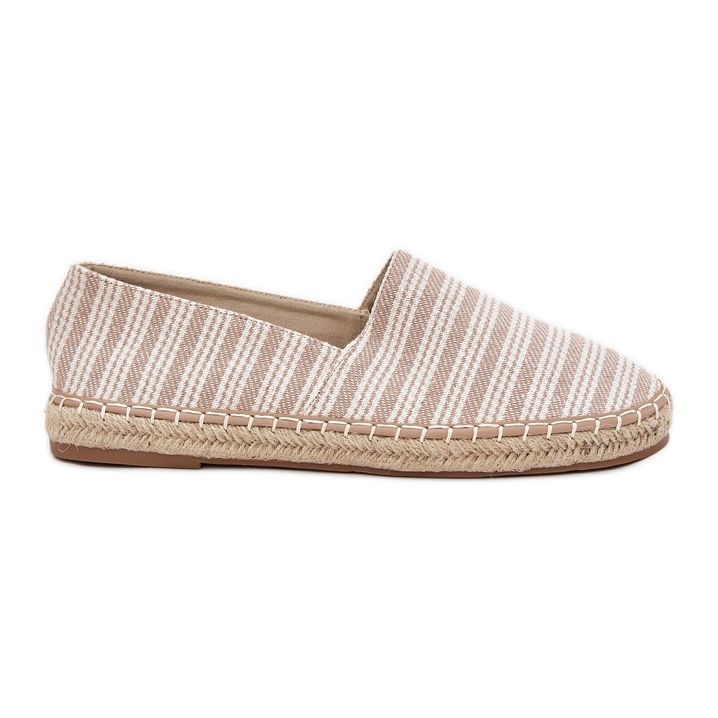 Espadrilles pour hommes avec tresse beige