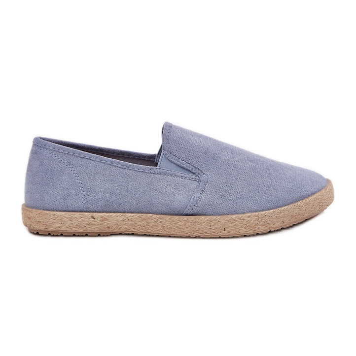Espadrilles Sneakers masculins avec Eco Suede Blue bleu