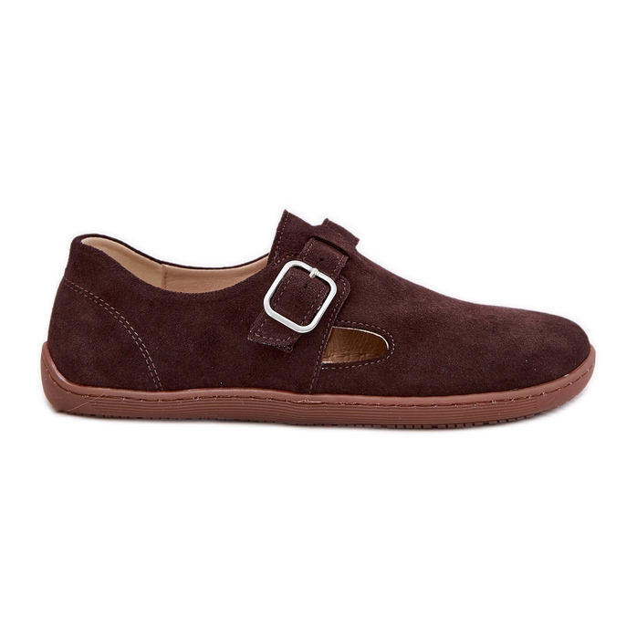 Chaussures en daim pour femmes avec bosses aux pieds nus zazoo n1261 chocolat brun Chaussures en daim pour femmes avec bosses aux pieds nus zazoo n1261 chocolat brun