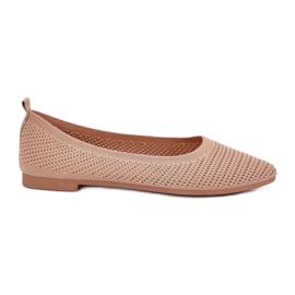 Ballerines matérielles des femmes sombres beige Ballerines matérielles des femmes sombres beige