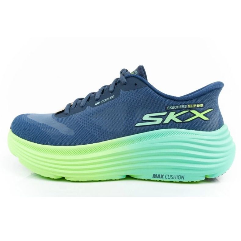 Chaussures de course Skechers Slip de rembourrage max - Ins 129473 / nvlm bleu