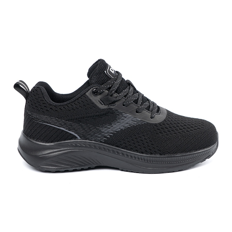 DK Chaussures de sport pour hommes légers noirs le noir