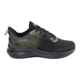 DK Chaussures de sport pour hommes noirs et verts